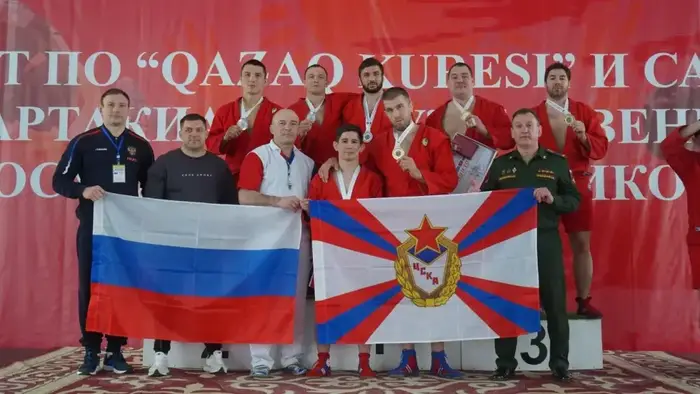 Казахстанские военнослужащие завоевали 10 золотых медалей на чемпионате стран СНГ по қазақ күресі и самбо (2)