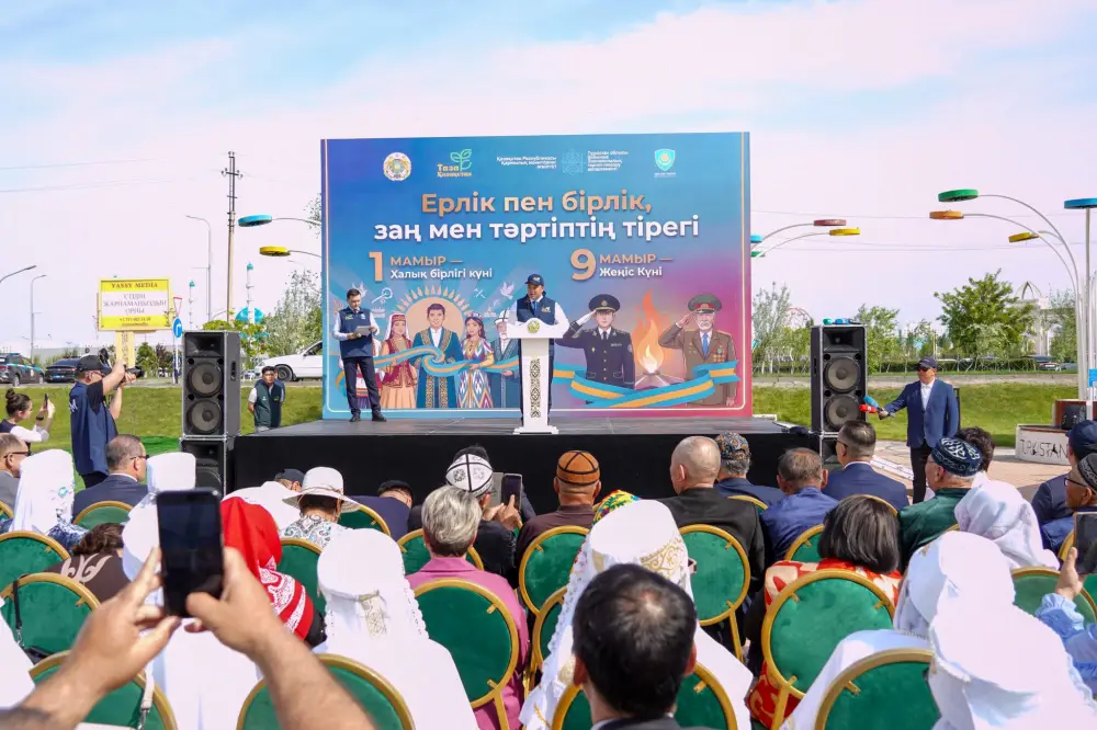 В ТУРКЕСТАНЕ ОТКРЫЛАСЬ АЛЛЕЯ «ТАЗА ҚАЗАҚСТАН» (7)