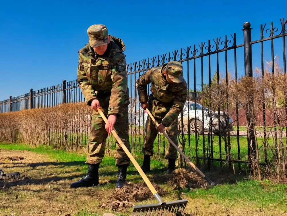 Национальная гвардия Казахстана организует экоакцию в поддержку социального обслуживания пожилых людей в Астане Астане