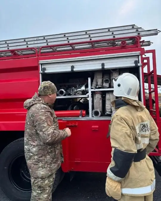 «Ауыл құтқарушылары» укрепляют пожарную безопасность в селах Туркестанской области (7)