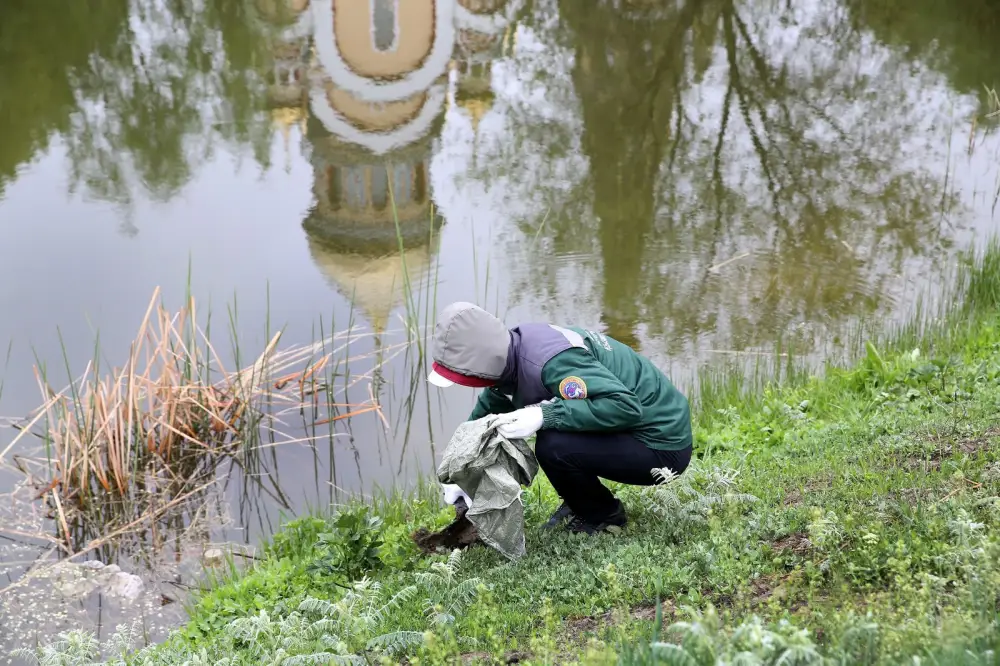 В Алматы в рамках «Мөлдір бұлақ» проведена очистка прибрежных территорий (3)