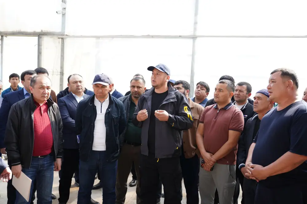 В ТУРКЕСТАНСКОЙ ОБЛАСТИ ВНЕДРЯЮТСЯ ЭКОЛОГИЧЕСКИ ЭФФЕКТИВНЫЕ СПОСОБЫ ОТОПЛЕНИЯ ТЕПЛИЦ (9)