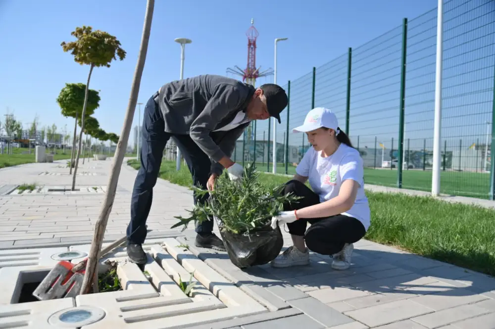 ШЫМКЕНТ: АБАЙ АУДАНЫНДА «ТАЗА ҚАЗАҚСТАН» АКЦИЯСЫ ӨТТІ (8)