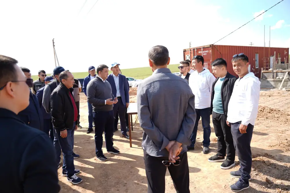 ТУРКЕСТАН: В САРЫАГАШЕ АКТИВНЫМИ ТЕМПАМИ ИДЕТ СТРОИТЕЛЬСТВО ИНДУСТРИАЛЬНОГО ПАРКА (2)