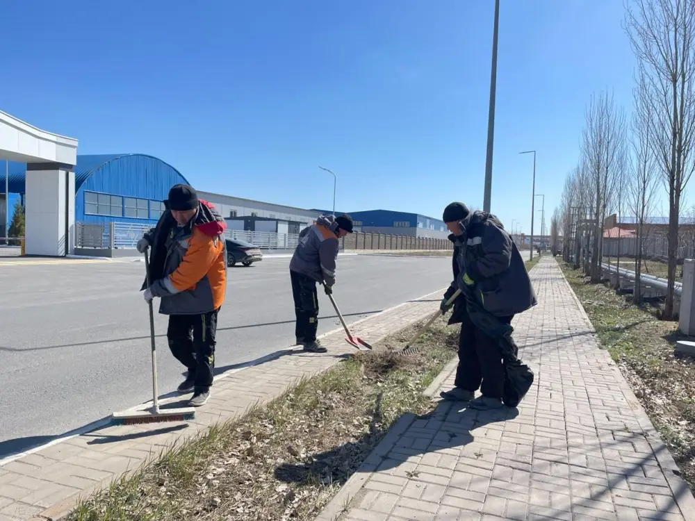 Экологическая акция в Индустриальном парке №1 Астане