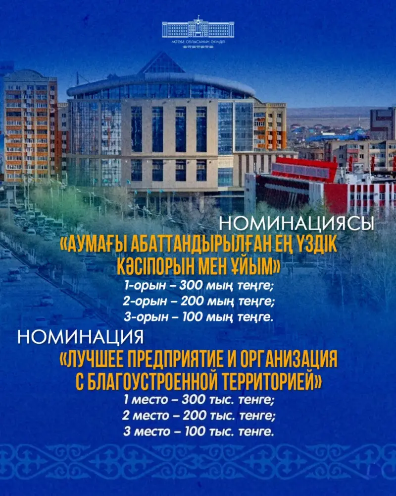 Конкурс «Мой Актобе»: подайте заявки! Астане