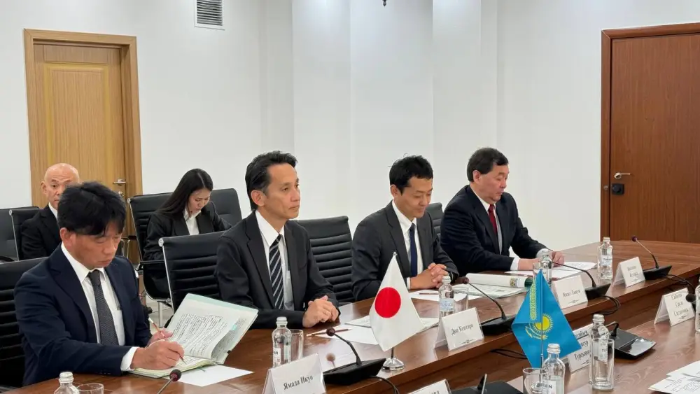 Встреча вице-министра экологии и природных ресурсов Республики Казахстан М.Т. Ошурбаева с заместителем министра по глобальным вопросам экологии Японии Дои Кэнтаро (2)