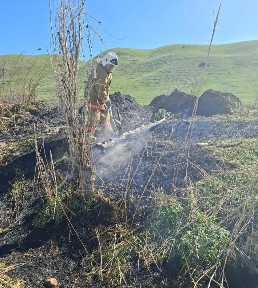 «Ауыл құтқарушылары» укрепляют пожарную безопасность в селах Туркестанской области (8)