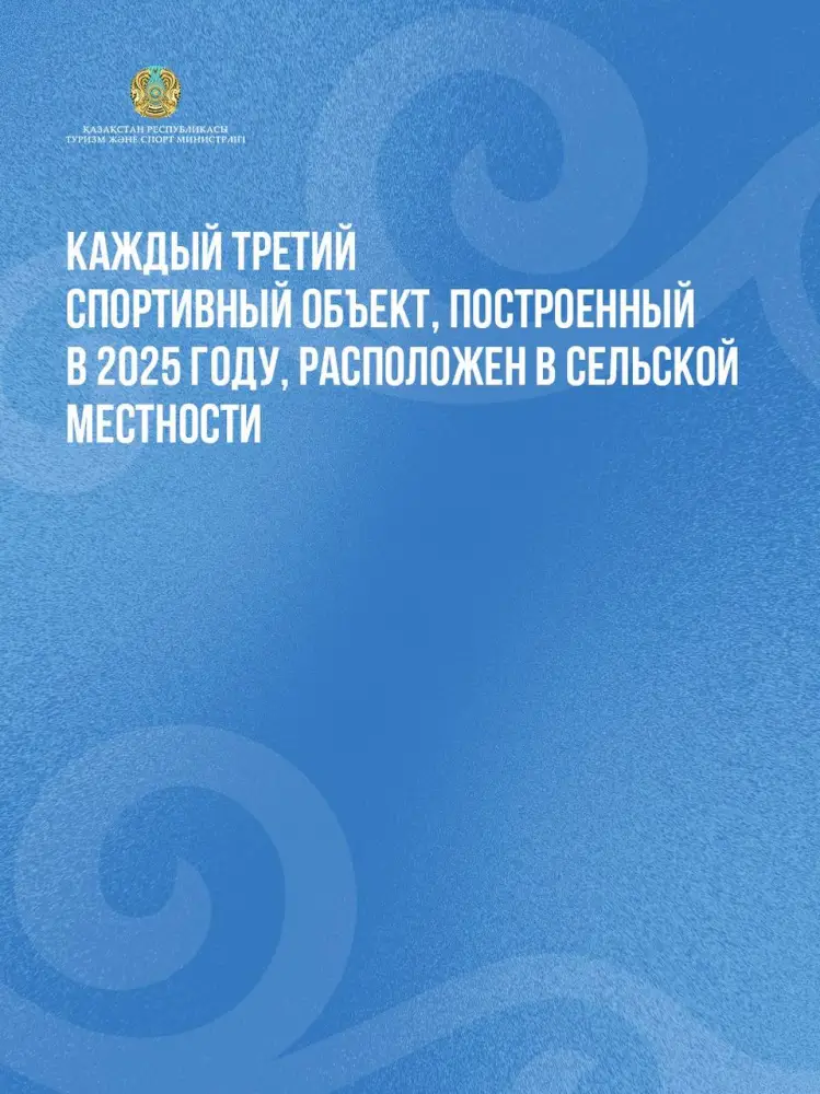 Каждый третий спортивный объект, построенный в 2025 году, расположен в сельской местности (2)