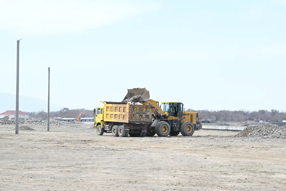 В Жетісу укрепляется берег озера Алаколь и строится канализационные очистные сооружения (2)