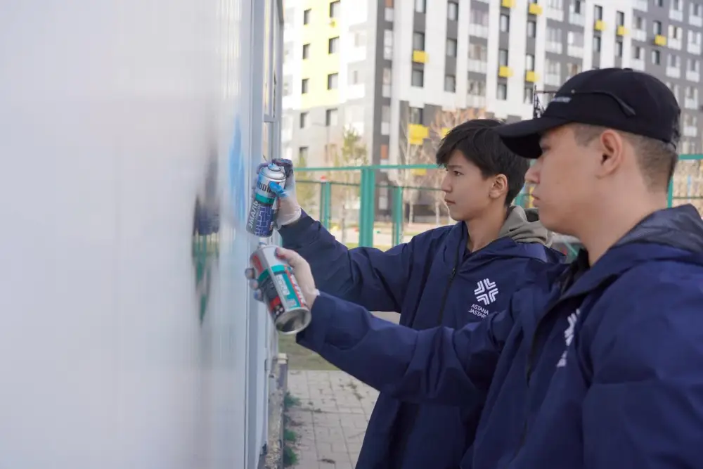 Акцию по борьбе с наркограффити провели в Астане (4)