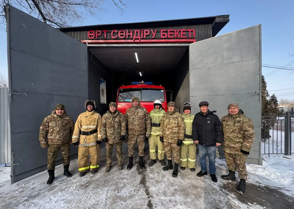Добровольные пункты пожаротушения «Ауыл құтқарушылары» на защите сел Алматинской области (7)