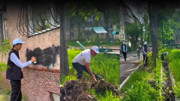 В Таразе прошла акция по борьбе с незаконными интернет-ссылками и граффити, связанными с наркотиками Астане