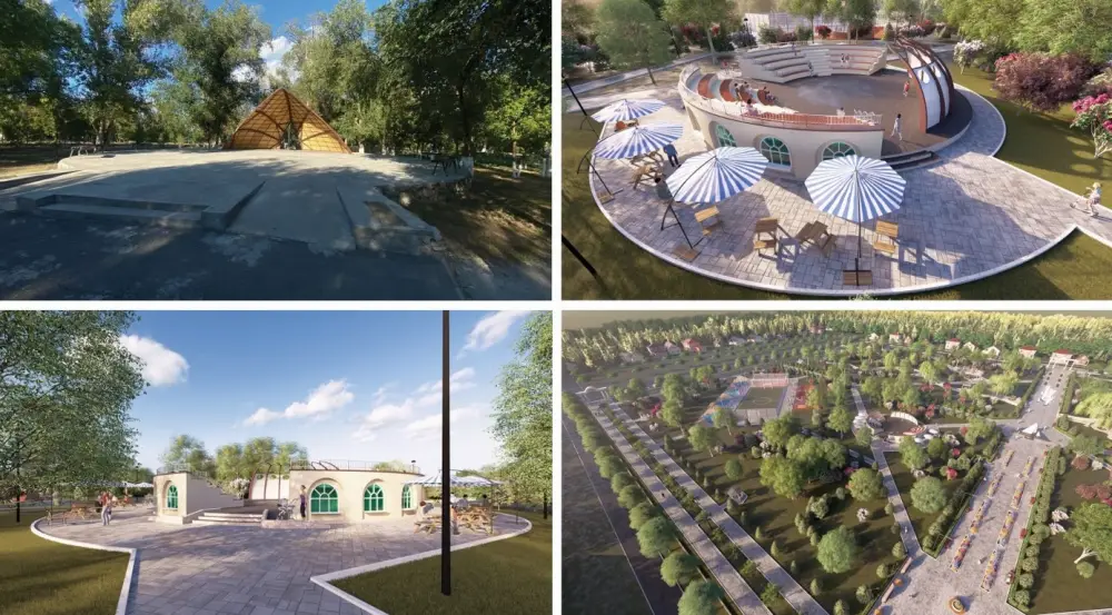 «Таза Қазақстан»: начались работы по ремонту центрального парка в Уштобе (3)