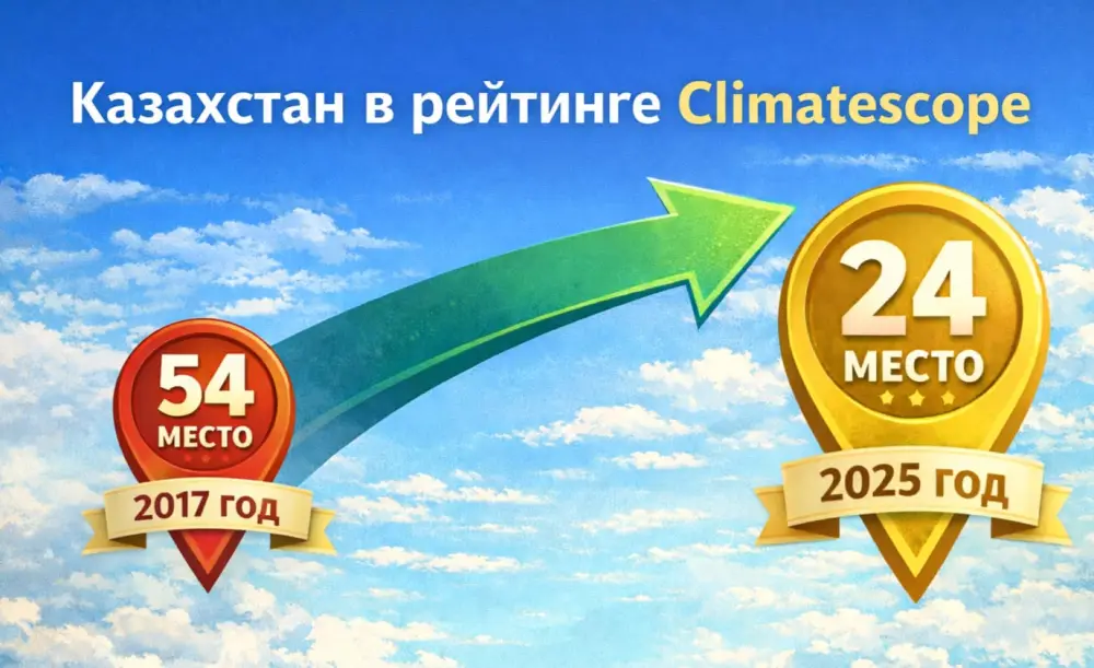 Казахстан: Прогресс в мировом рейтинге инвестиций в чистую энергетику Climatescope Астане
