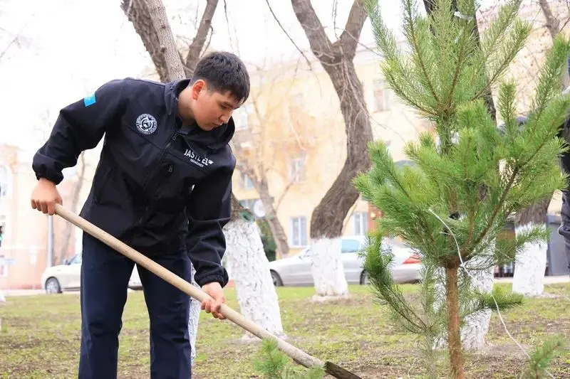«Таза Қазақстан»: В Караганде за день посадили 400 деревьев (5)
