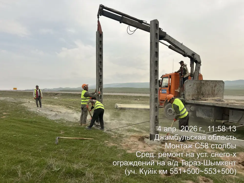 В Казахстане начался дорожно-строительный сезон (4)