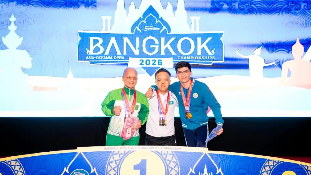 Золото для Караганды: Ернур Жаманов победил на чемпионате Азии по парапауэрлифтингу Астане