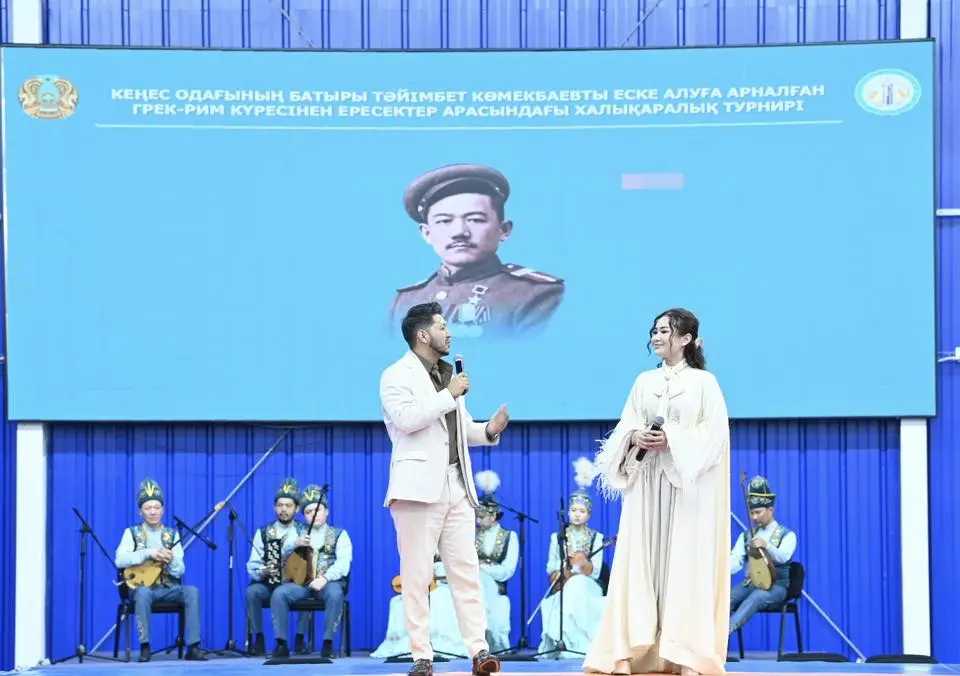 В Кызылординской области состоялась церемония открытия международного чемпионата по греко-римской борьбе среди взрослых (10)