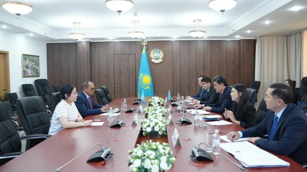 Министр экологии Казахстана провёл встречу с Исполнительным секретарём международных экологических конвенций (3)