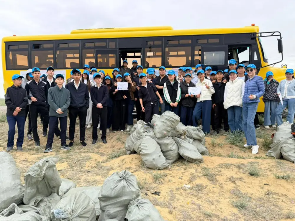 Более 20 тонн мусора убрано участниками плоггинга, прошедшего в Кызылординской области в рамках акции «Мөлдір бұлақ» (2)