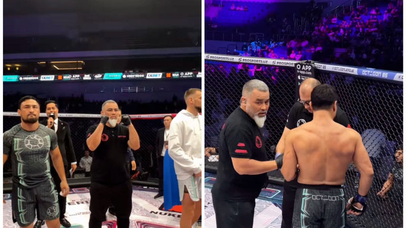 Титульный поединок в полусреднем весе между казахстанцем Богданом Пшебельским и узбекистанцем Шохасаном Мирзаматовым завершился в первом раунде, признан несостоявшимся. Астане