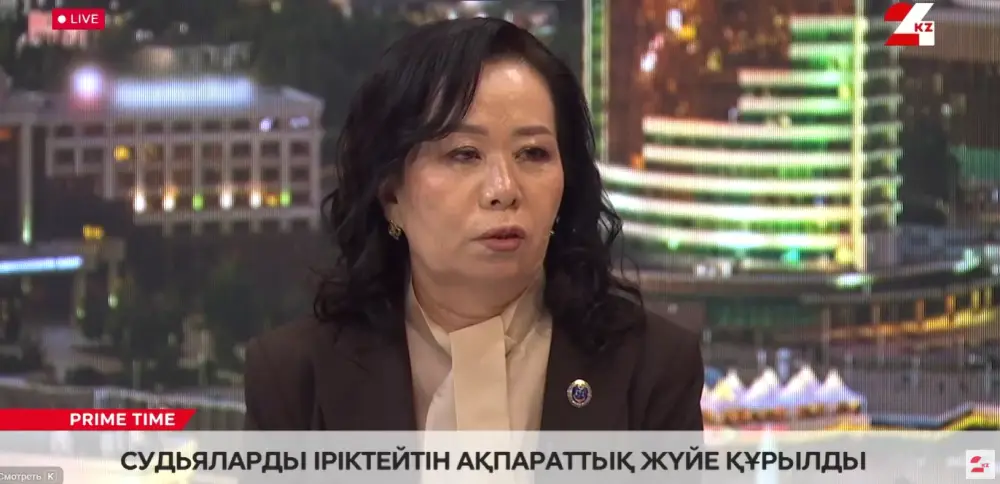 Жанат Оспанова обсуждает международные стандарты судебной системы в программе «Prime Time» на телеканале 24 KZ Астане