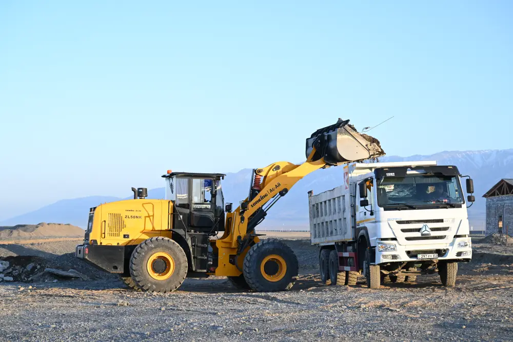 В Жетісу укрепляется берег озера Алаколь и строится канализационные очистные сооружения (5)