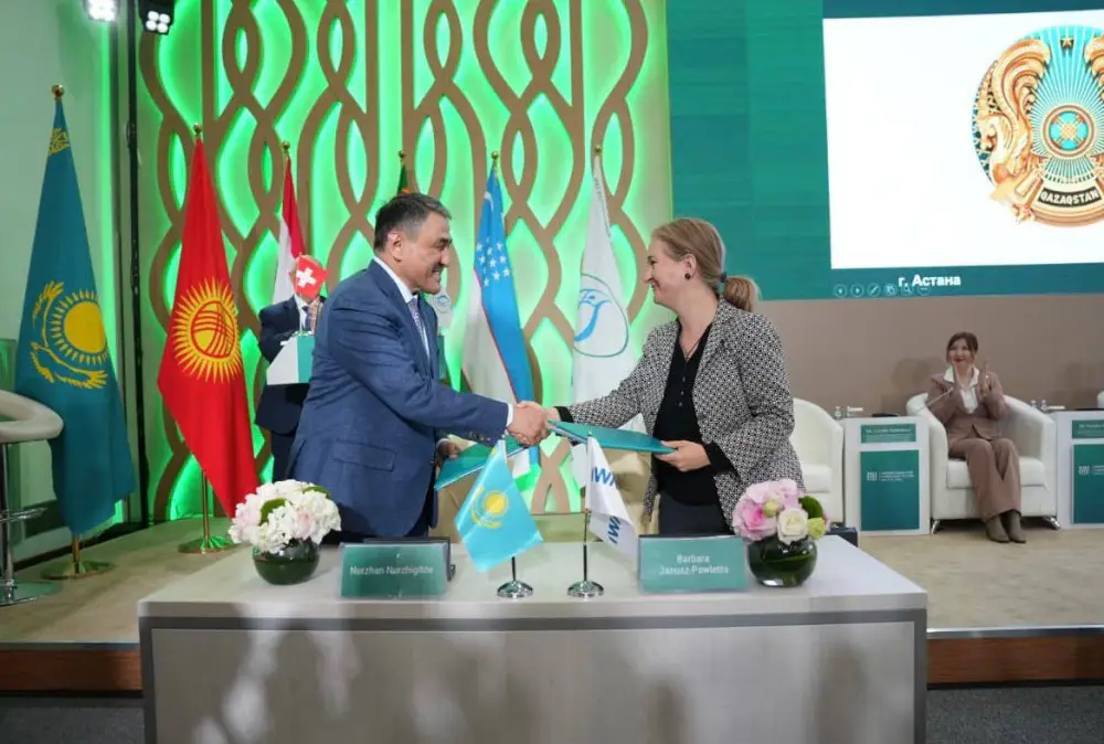 Подписание Меморандума между Министерством водных ресурсов и Международным институтом управления водными ресурсами: шаг к устойчивому управлению водными ресурсами и сотрудничеству Астане