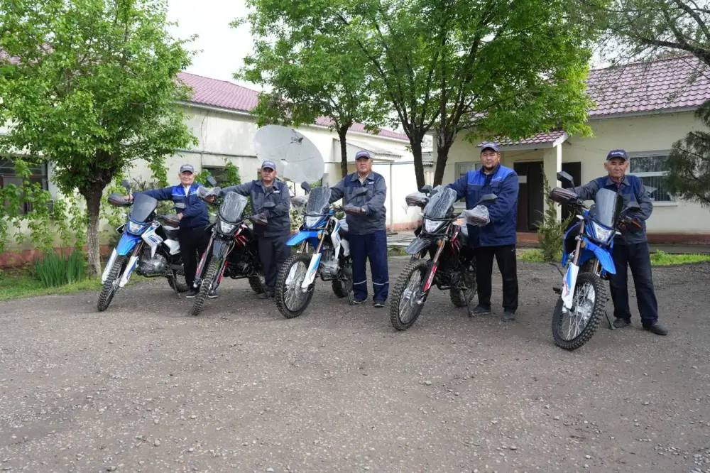 Новые мотоциклы для работников Казводхоза Астане