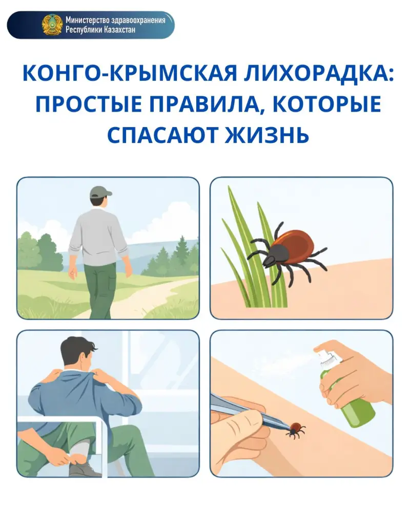 ВНИМАНИЕ! КОНГО-КРЫМСКАЯ ЛИХОРАДКА: ФАКТЫ И РЕКОМЕНДАЦИИ ПО ПРЕДОТВРАЩЕНИЮ ЗАБОЛЕВАНИЯ Астане