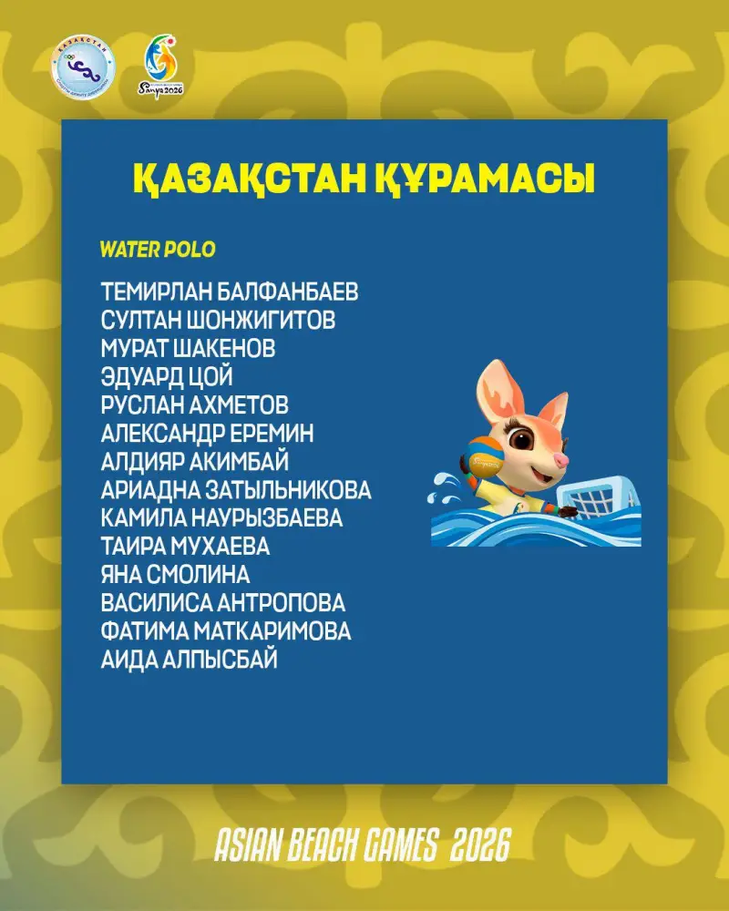 Определён состав сборной Казахстана на VI Азиатские пляжные игры в Китае (4)
