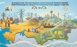 В Казахстане начнется капитальный ремонт 17 098 км линий электропередачи и 444 подстанций к зимнему сезону 2026-2027 годов