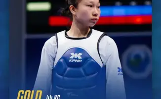 Айым Серикбаева завоевала золото на чемпионате мира по таеквондо среди юниорок, победив мексиканку Понсе Нуньес со счетом 2:0
