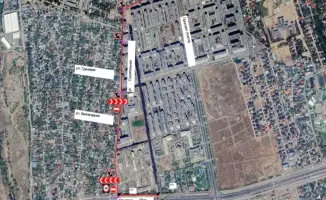 В Алматы на ул. Строительная с 30 марта по 10 июня 2026 года введут поэтапные ограничения движения из-за строительства Западного канализационного коллектора