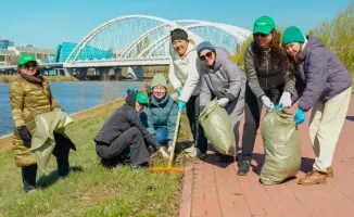 Экологическая акция Halyk Bank в Астане