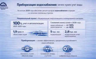 Учет воды в приборизации водоснабжения и управление ресурсами