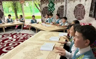 В Алматы открылся этно-кабинет «Парасат шаңырағы» в гимназии №138, погружающий школьников в казахскую культуру