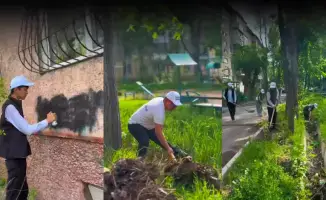 В Таразе прошла акция по борьбе с незаконными интернет-ссылками и граффити, связанными с наркотиками