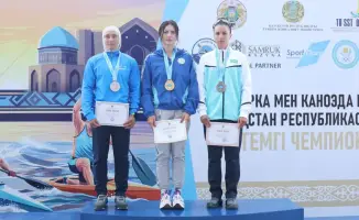 Мария Бровкова вновь демонстрирует выдающиеся результаты на чемпионате Казахстана по гребле в Туркестане