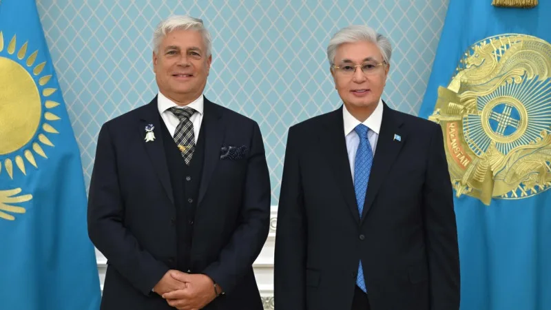 Токаев отметил признание тазы на встрече с президентом кинологической федерации в Нур-Султане Астане