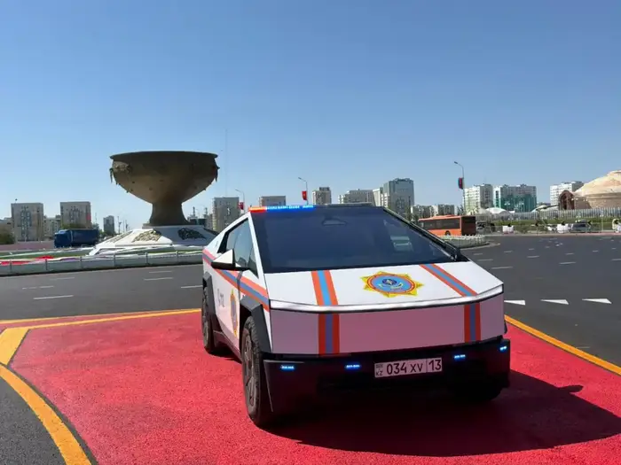 МЧС задействует Tesla Cybertruck на саммите ОТГ в Туркестане (6)