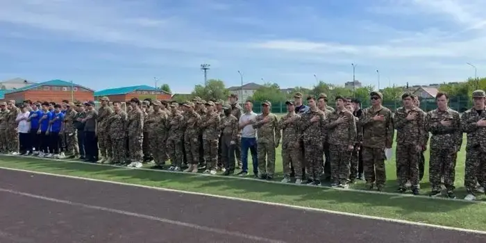 В Астане прошли военно-патриотические игры среди студентов колледжей с участием более 10 команд Астане