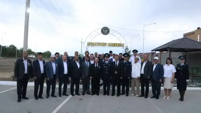 Открытие Аллеи ветеранов в Кызылординской области как знак уважения к служителям закона Астане