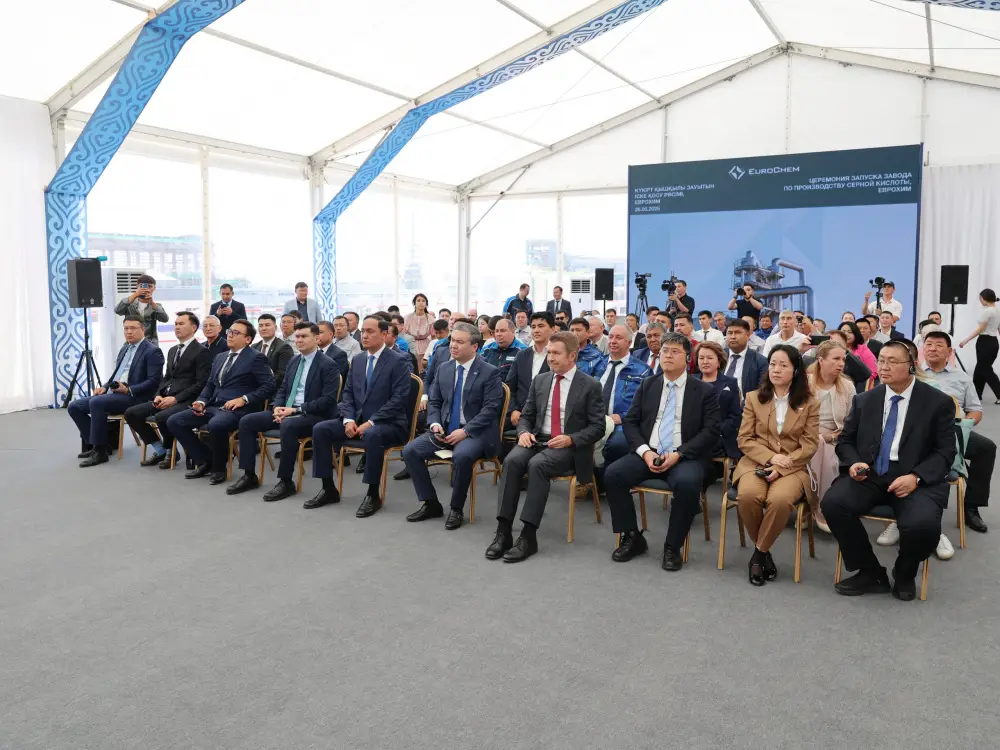 800 тысяч тонн серной кислоты в год: крупный завод запущен в Жамбылской области (7)