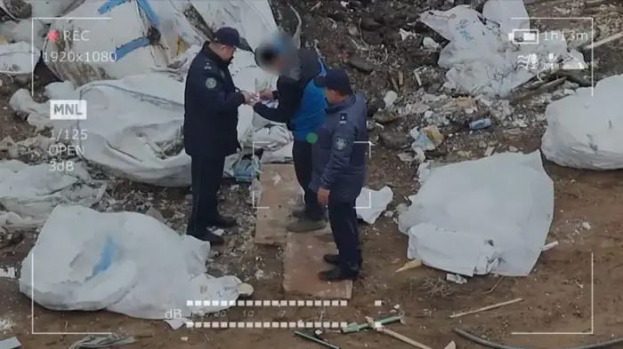 Дроны помогают полиции выявлять нарушителей, загрязняющих улицы Астаны (5)
