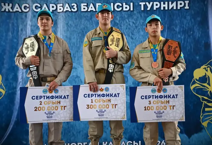 Республиканский турнир «Жас сарбаз барысы» посвятили Дню защитника Отечества (5)
