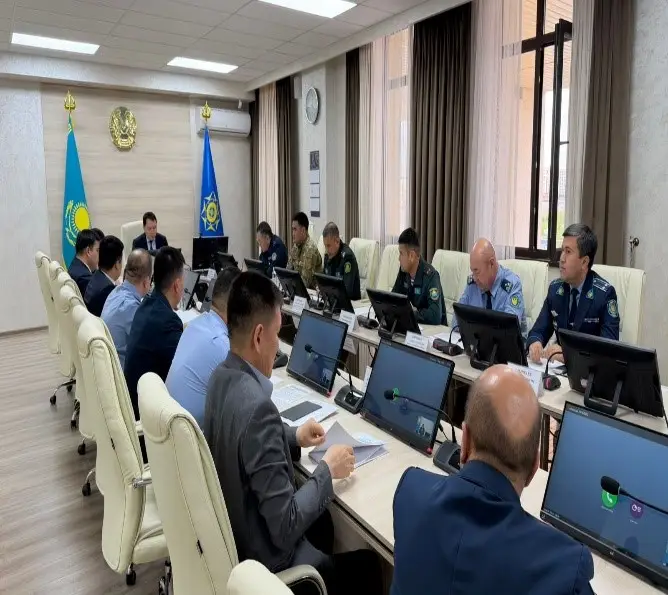 Түркістанда терроризмге қарсы күрес жөніндегі Түркістан облыстық жедел штабының отырысы өткізілді (2)