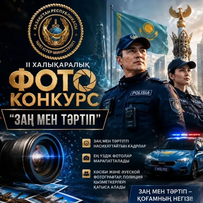 II Международный фотоконкурс «Заң мен тәртіп» в Казахстане: приглашение для профессионалов и любителей Астане