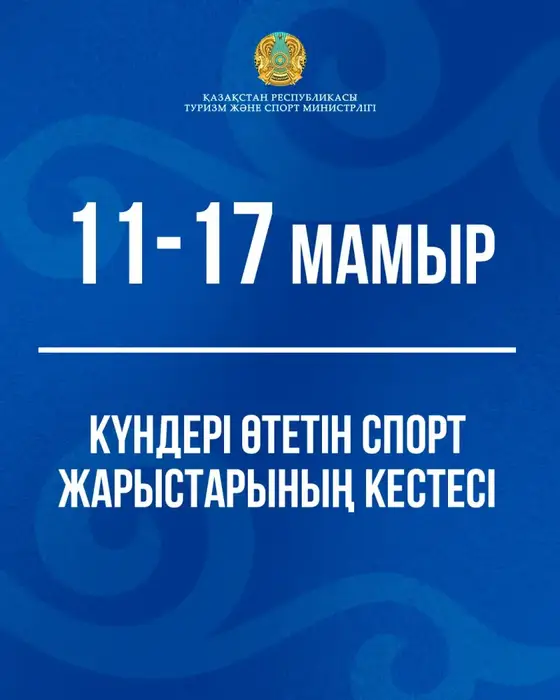 Спорт әлемі: Бәсекелер қай қалада өтеді? Астане